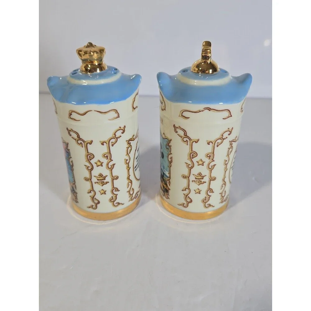 Lenox 1997 Disney Mickey Minnie Salt And Pepper Porcelain Shakers Complete